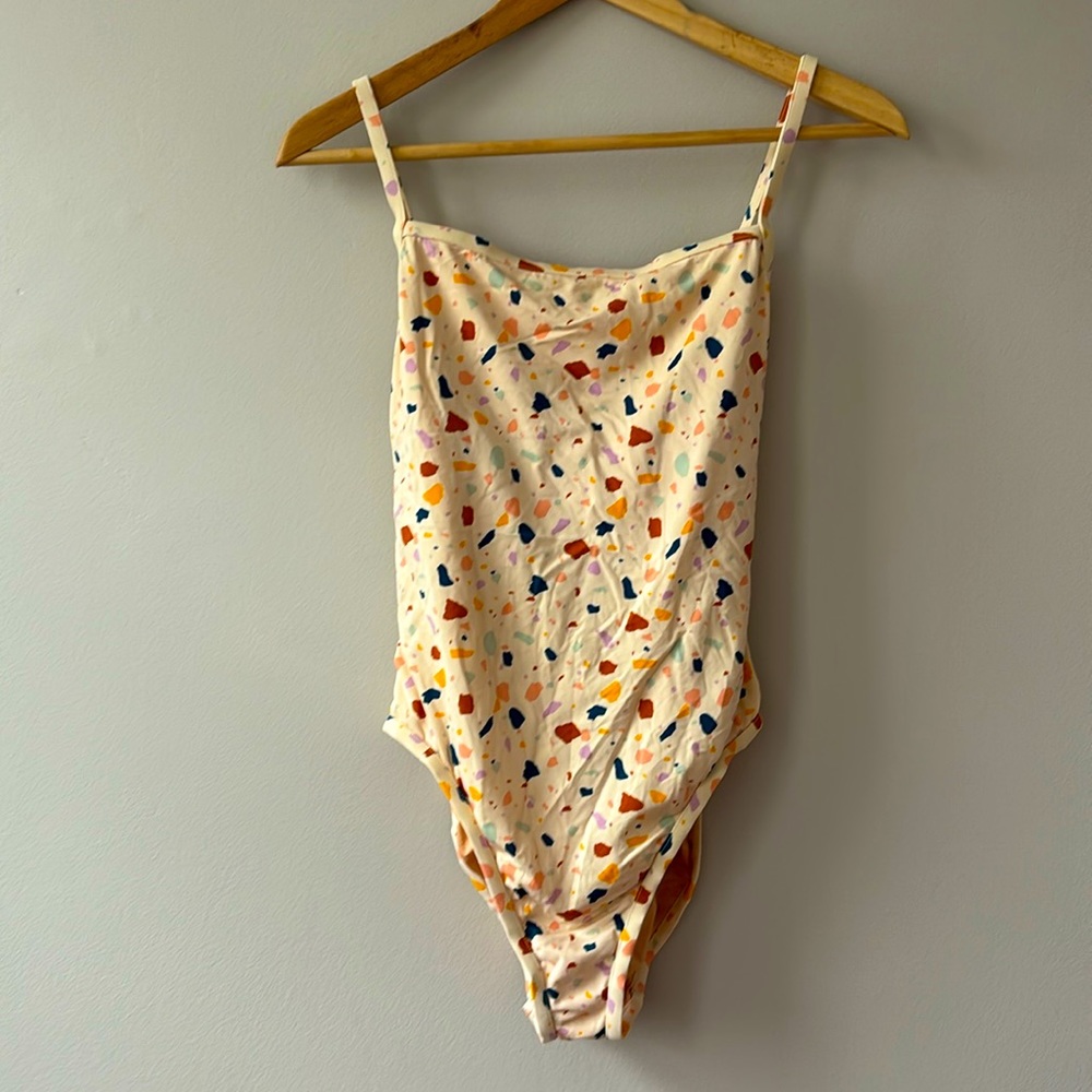 Madewell one-piece speckled swimsuit